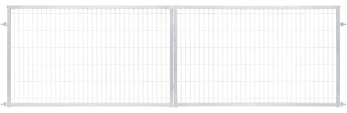 Double Swing Gate Steel 400 x 120 cm / 5 x 20 cm, galvanised