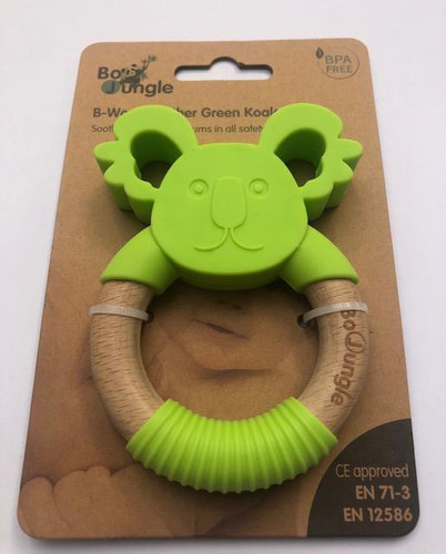 Bo Jungle B-Wood Teether Animals Green Koala