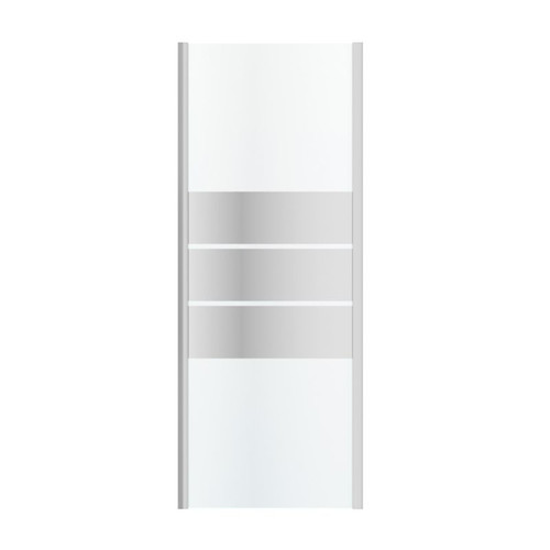 GoodHome Shower Panel Beloya 80 cm, chrome/mirror glass