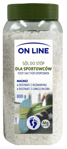 On Line Foot Salt for Sportsmen Vegan 800g