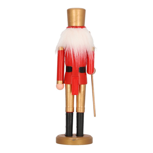 Nutcracker Christmas Decoration 28cm, gold hat