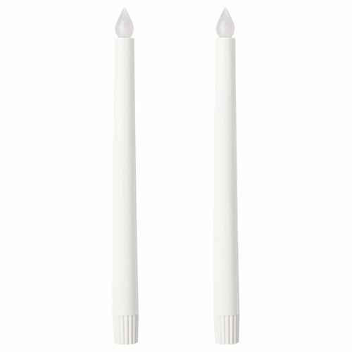 ÄDELLÖVTRÄD LED candle, white/indoor, 28 cm, 2 pack