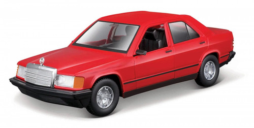 Bburago Metal Model Mercedes Benz 190E 1987 1/24, red, 14+