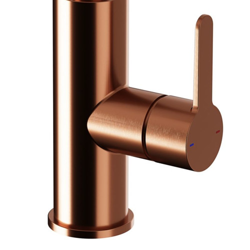 GoodHome Sink Mixer Tap Zanthe, brushed copper