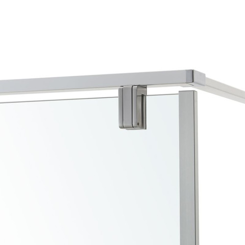 GoodHome Walk-in Shower Ezili 100 cm, chrome/transparent