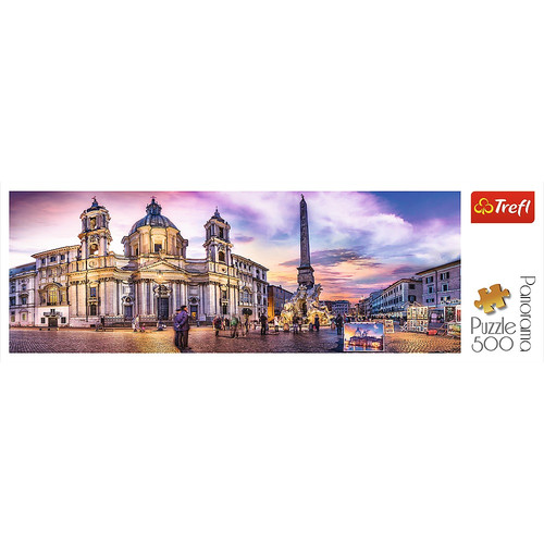 Trefl Jigsaw Puzzle Panorama Piazza Navona, Roma 500pcs 10+