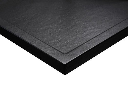 Acrylic Shower Tray Alta 80 x 4.5 cm, black