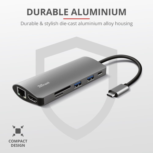 Trust USB-C Adapter 7in1 DALYX