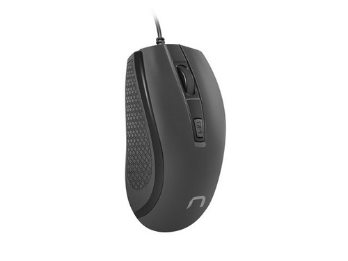 Natec Optical Wired Mouse 1600 DPI Hoopoe 2, black