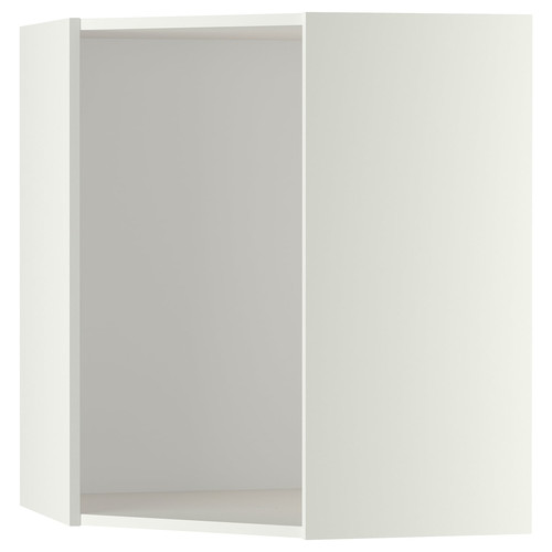 METOD Corner wall cabinet frame, white, 68x68x80 cm