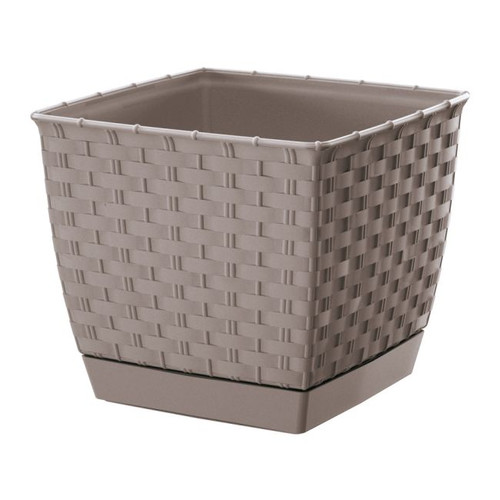 Plant Pot Ratolla Square 19 cm, mocca