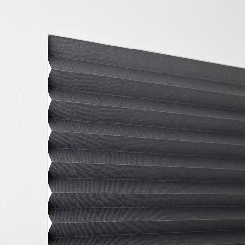 SCHOTTIS Block-out pleated blind, dark grey, 100x190 cm