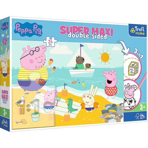 Trefl Primo Super Maxi Children's Puzzle 3in1 Peppa Pig 24pcs 3+