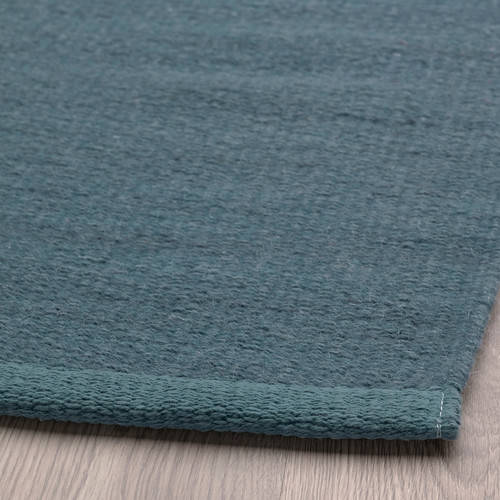 TIDTABELL Rug, flatwoven, grey-blue, 170x240 cm