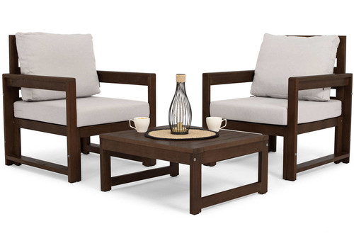 Outdoor Furniture Set MALTA, brown/grey