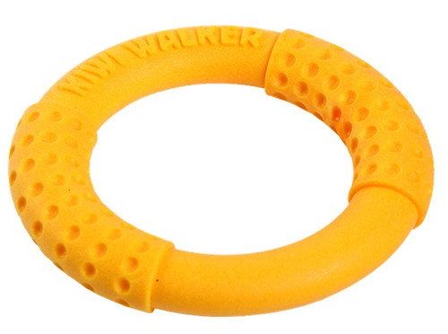 Kiwi Walker Let's Play Dog Toy Ring Mini, orange