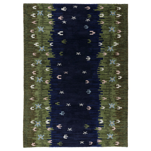 GRODDSVINGEL Rug, low pile, multicolour/handmade, 170x240 cm