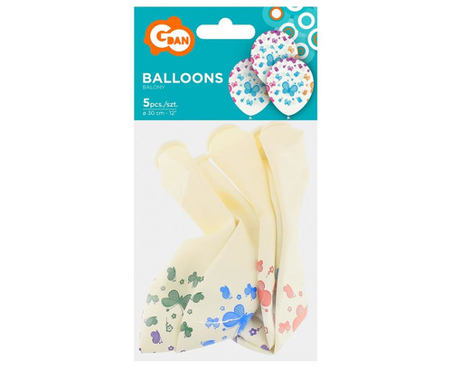 Balloons Butterflies 12" 5pcs