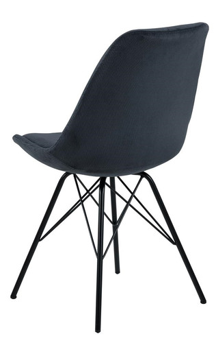 Chair Eris, corduroy, anthracite