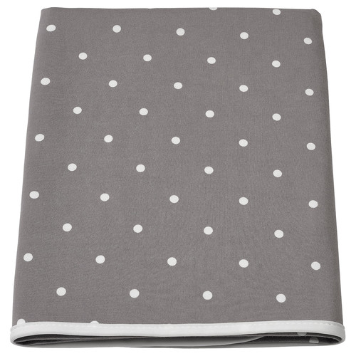 LEN Babycare mat, dotted, grey, 90x70 cm