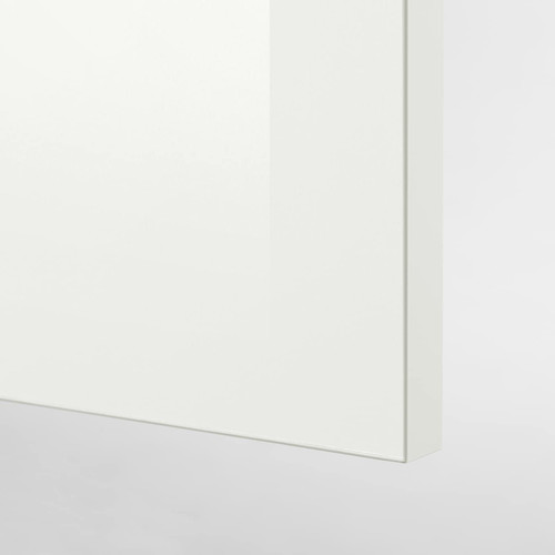 KNOXHULT Corner kitchen, high-gloss/white, 243x164x220 cm