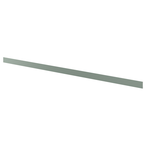 NICKEBO Plinth, matt grey-green, 220x8 cm