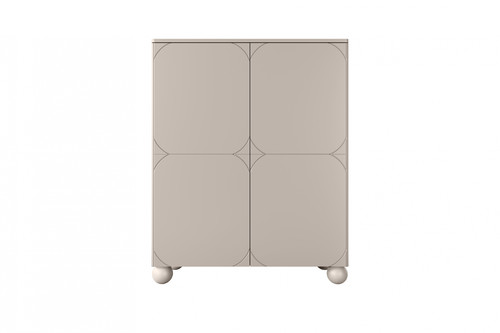 Sideboard Cabinet Sonatia II 120 cm, with 2 internal drawers, cashmere