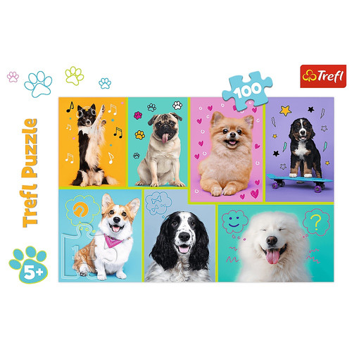 Trefl Children's Puzzle Dogs' World 100pcs 5+