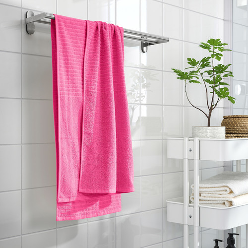 VÅGSJÖN Bath sheet, pink, 70x140 cm