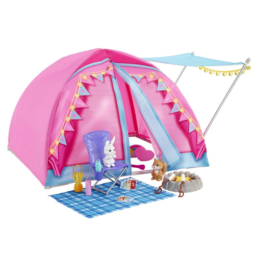 Barbie It Takes Two Camping Playset With Tent, 2 Dolls & Accessories HGC18 3+