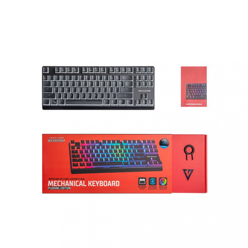 Modecom Wired Mechanical Keyboard RGB, black