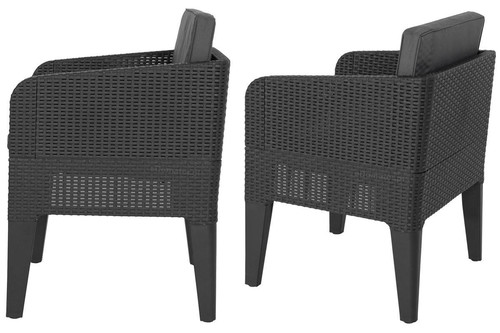 Outdoor Dining Set COLUMBIA, graphite