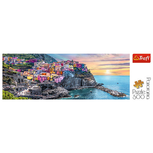 Trefl Panorama Jigsaw Puzzle Vernazza Sunset 500pcs 10+