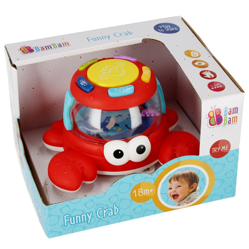 Bam Bam Musical Toy Funny Crab 18m+