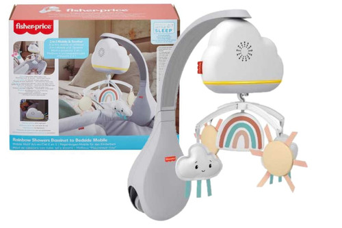 Fisher-Price® Rainbow Showers Bassinet to Bedside Mobile HBP40 0+