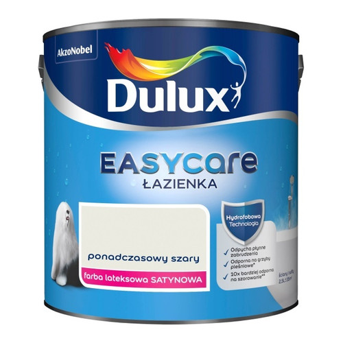 Dulux EasyCare Bathroom Hydrophobic Paint 2.5l timeless grey