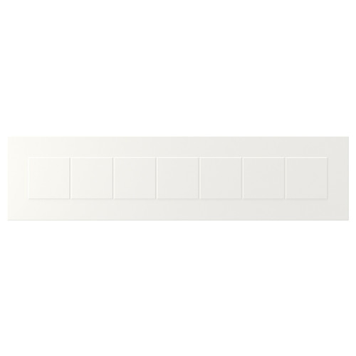 STENSUND Drawer front, white, 80x20 cm