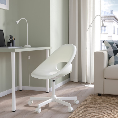 LOBERGET / MALSKÄR Swivel chair, white