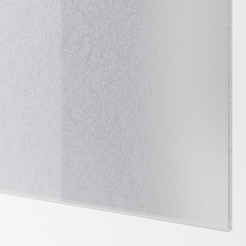 SVARTISDAL 4 panels for sliding door frame, white paper effect, 75x236 cm