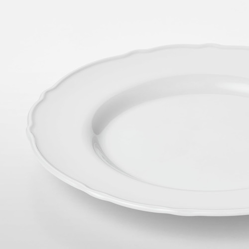 UPPLAGA Plate, white, 28 cm