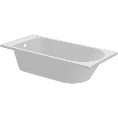 GoodHome Acrylic Bathtub Cavally 150x70 cm, white