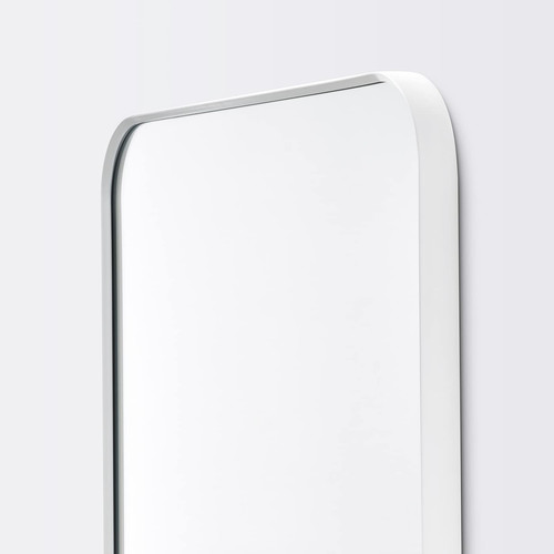 LINDBYN Mirror, white, 40x130 cm