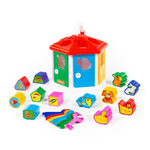 Educational House with Accessories Shape Sorter 12m+