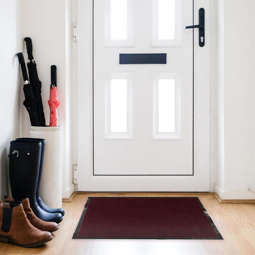 Door Mat 60x80 cm, dark red