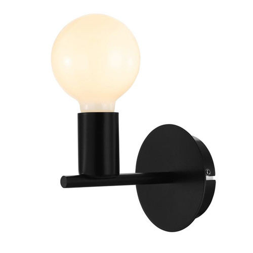 GoodHome Wall Lamp Darrah E27, black