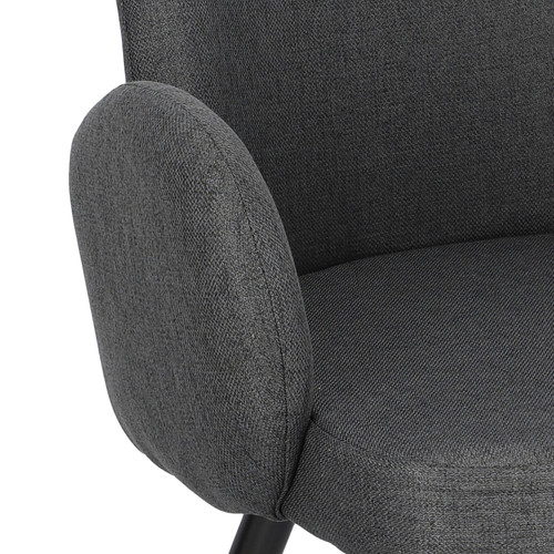 Upholstered Chair Labby, dark grey