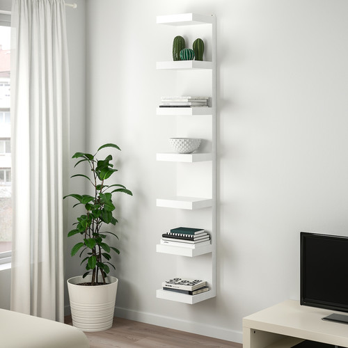 LACK Wall shelf unit, white, 30x190 cm