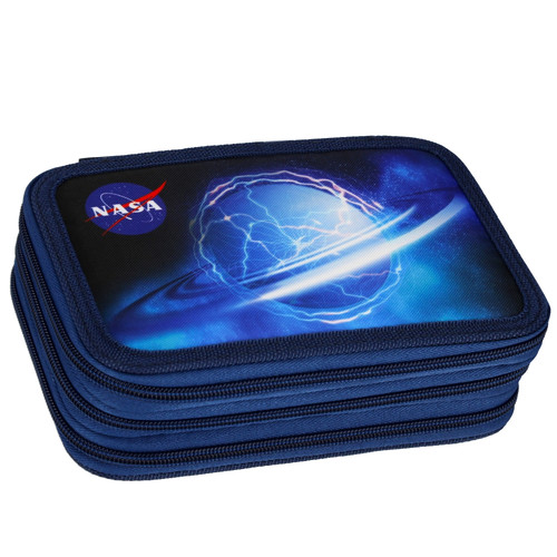 Pencil Case with 3 Zippers & School Accessories NASA