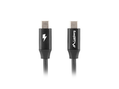 Lanberg Cable USB-C M/M 2.0 CA-CMCM-40CU-0010-Black 1m