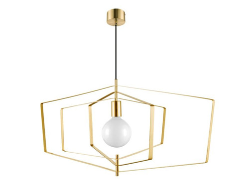 GoodHome Pendant Lamp Nedoki E27 90cm, brass